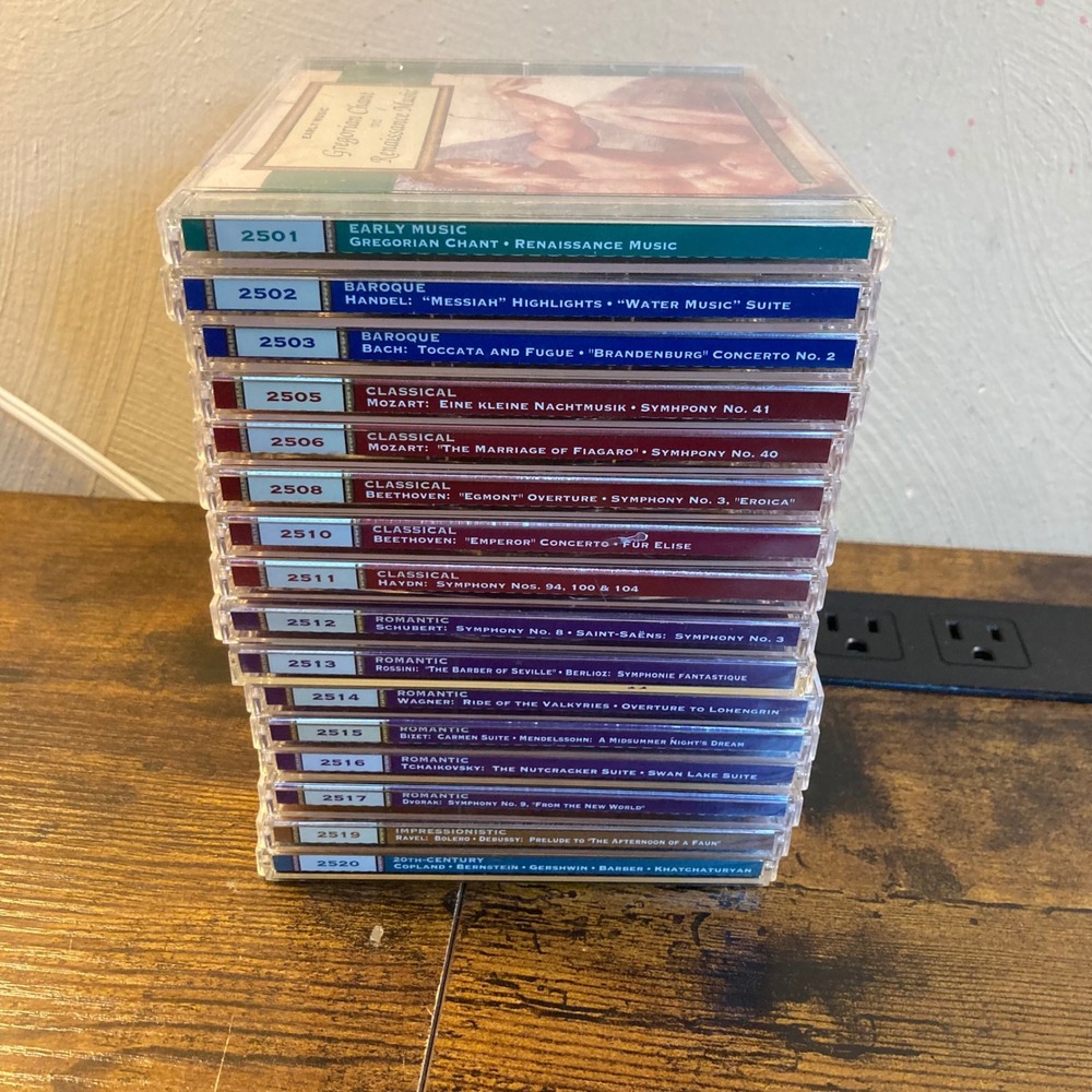 Intersound Classical Music CD Lot 16 Discs Bach Beethoven Mozart 20-Bit Master